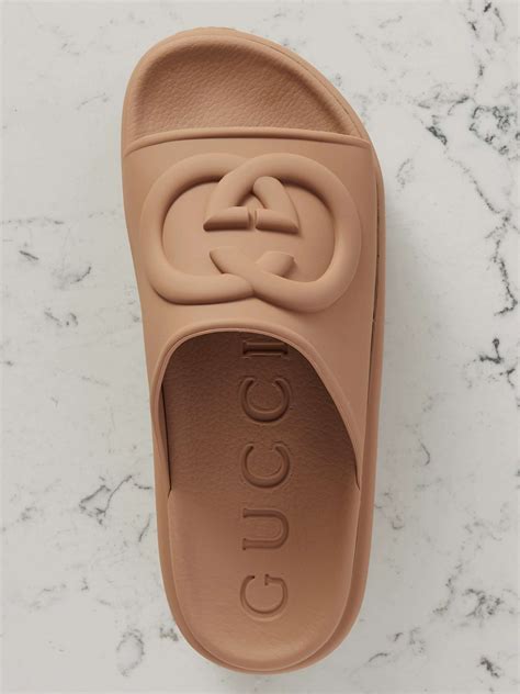 gucci platform slides rubber|gucci women's slides clearance sale.